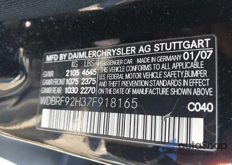 2007 Mercedes-Benz C 280 Luxury 4Matic z USA, uszkodzony, nr VIN WDBRF92H37F918165